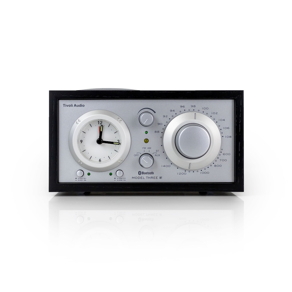 image 1 of Tivoli Audio - Model Three BT with USB-C - Black Ash/Silver
