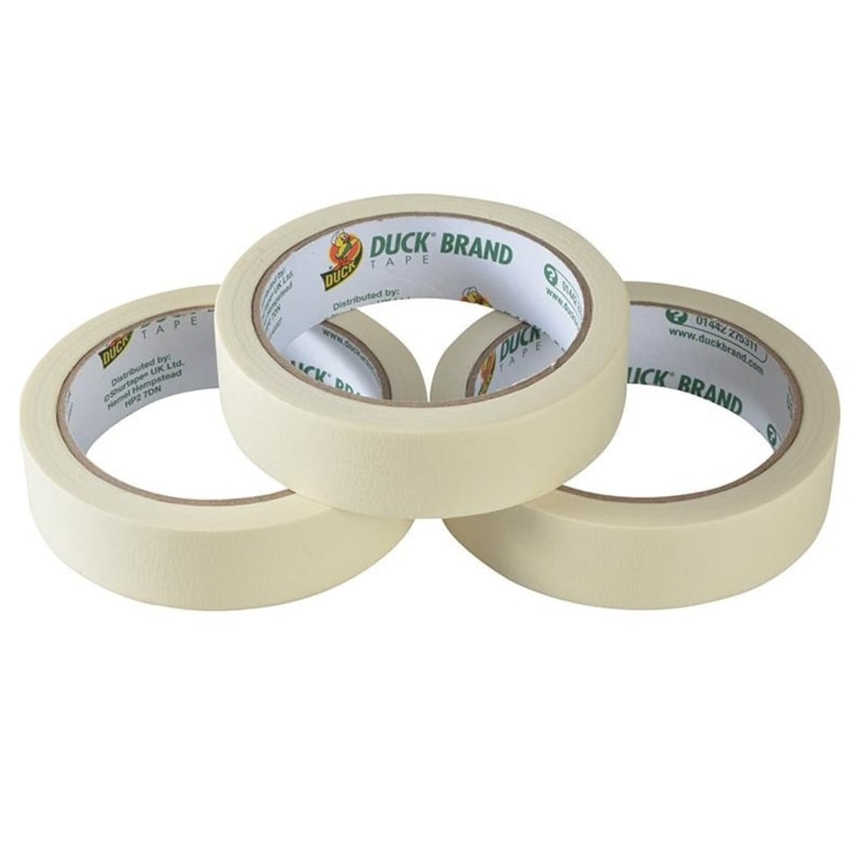 image 1 of Shurtape Duck Tape All-purpose Masking Tape - Multi Colour - Pack of 3 - 25mm x 25m