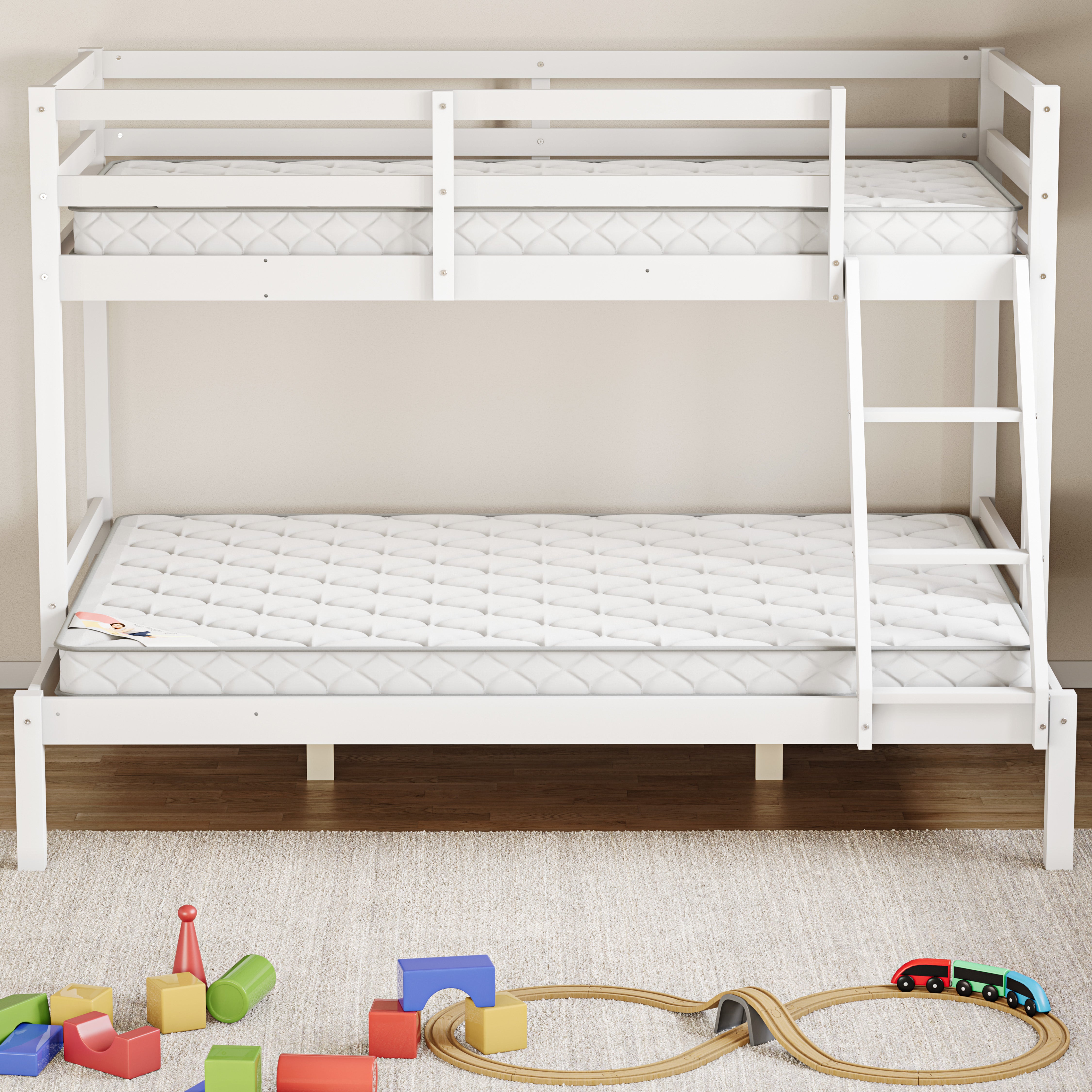 Vida Designs Kids Bunk Bed Double Soft Foam Mattress - H 10 x W 135 x D 190 cm