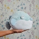 image 2 of Warmies Plush Pufferfish Microwavable Weighted Teddy