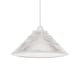 image 2 of Set of 2 Barnes - Clear 25cm Fluted Glass Pendant Shades | Clear | Medium | 2