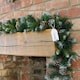 image 1 of 270cm x 25cm Samuel Alexander Frosted Glacier Christmas Garland with Pine Cones