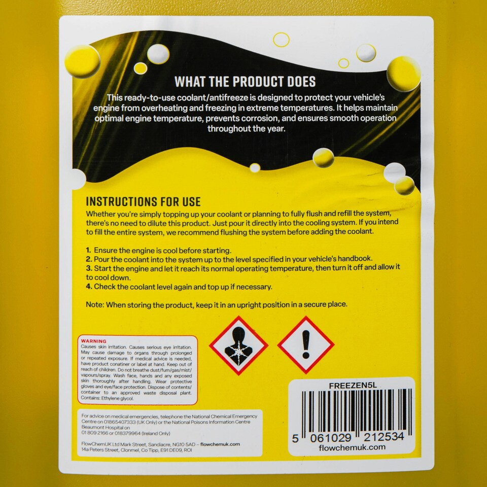 image 1 of 1 Litres Car Engine Coolant and AntiFreeze Fluid for All Vehicles