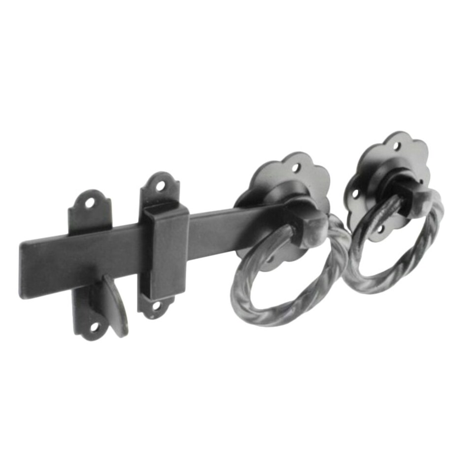 Securit Twisted Ring Gate Latch - Black - One Size