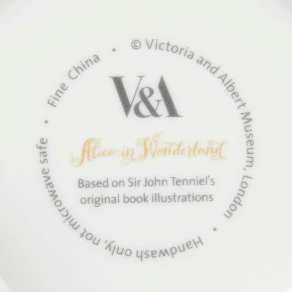 image 1 of V&A Alice in Wonderland Mug White 350ml | White