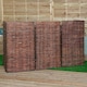 image 2 of 1.16m x 1.83m Triple Garden Patio Willow Wheelie Bin Screen Hideaway