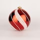 image 2 of Baubles Candy Stripe 15cm - 3Pcs PVC