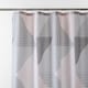 image 2 of Catherine Lansfield Larsson Geo Shower Curtain | Pink | Blush Pink | One Size