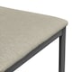 image 6 of Set Of 4 Monza Fabric Dining Chair Modern Padded Seat Metal Legs Kitchen Cream | Beige