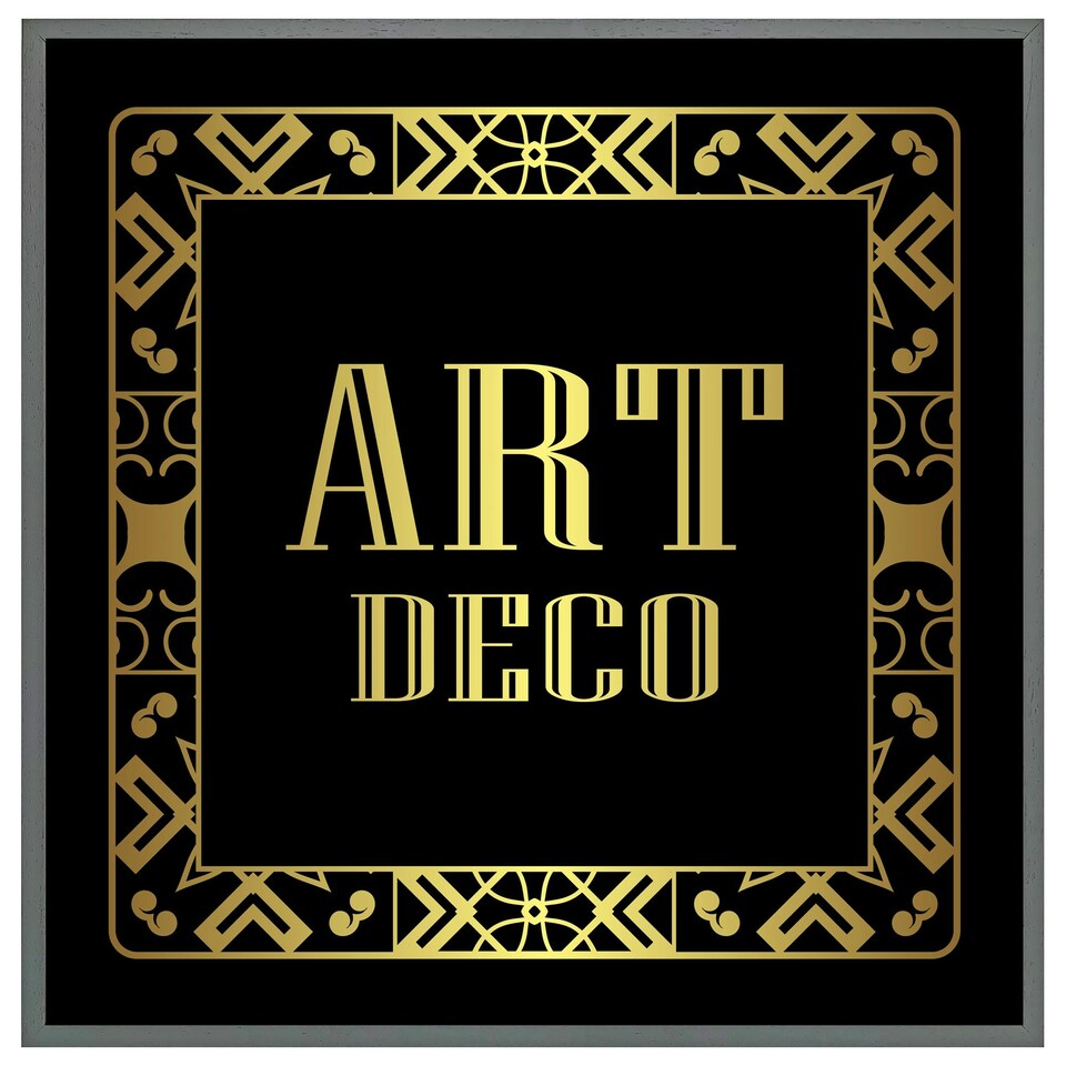 image 1 of Art deco (Picutre Frame) Brown | Oak | L