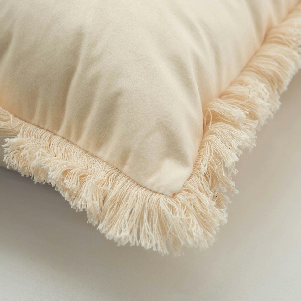 image 1 of BHS Wish You A Merry Christmas Cushion, Cream 