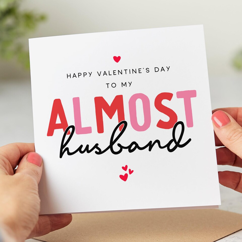 image 1 of , Happy Valentine's Day To My Almost Husband, Valentine's Card For Fiancé