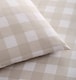 image 2 of Gingham Check Soft Easy Care Bed Linen Bedding Duvet Cover Quilt Set With Pillow Cases | Cream | King