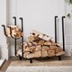 image 2 of Renaissance Log Holder Black