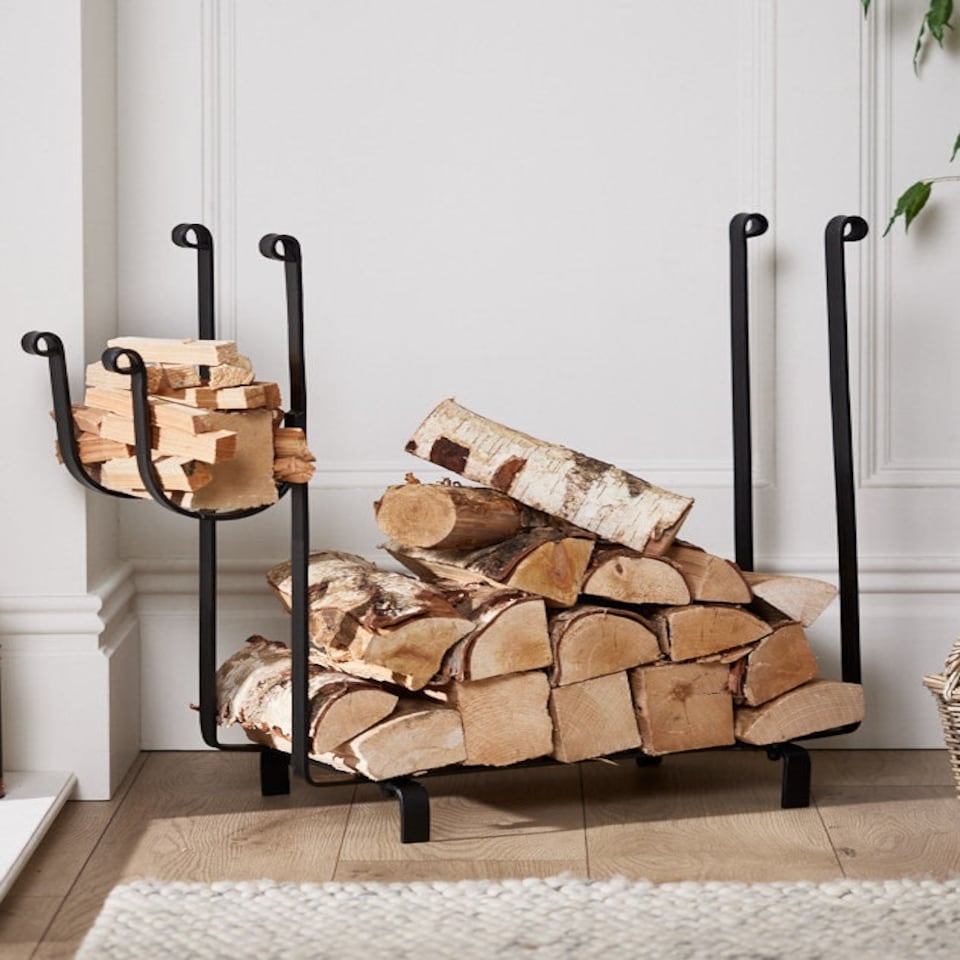 image 1 of Renaissance Log Holder Black