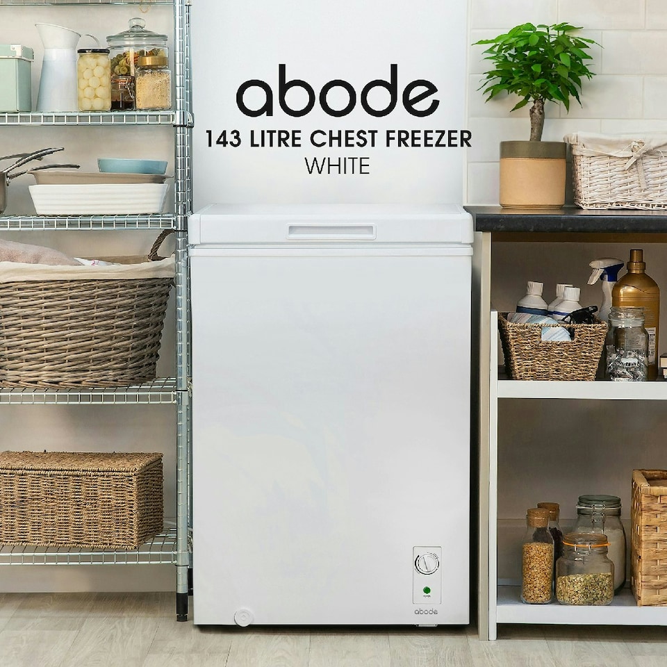 image 1 of Abode A142CF0E1W Chest Freezer 142L White Suitable for Garages & Outbuildings White