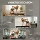 image 5 of HOMCOM 2x12.5KG Rubber Hex Dumbbell Portable Hand Weights for Home Gym