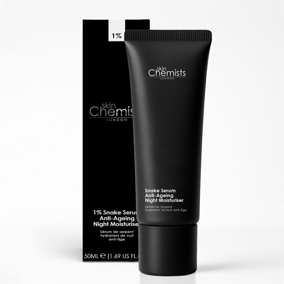 image 1 of skinChemists Snake Serum Anti-Ageing Night Moisturiser 50ml x 2 Duo Set for Fine Lines and Wrinkles