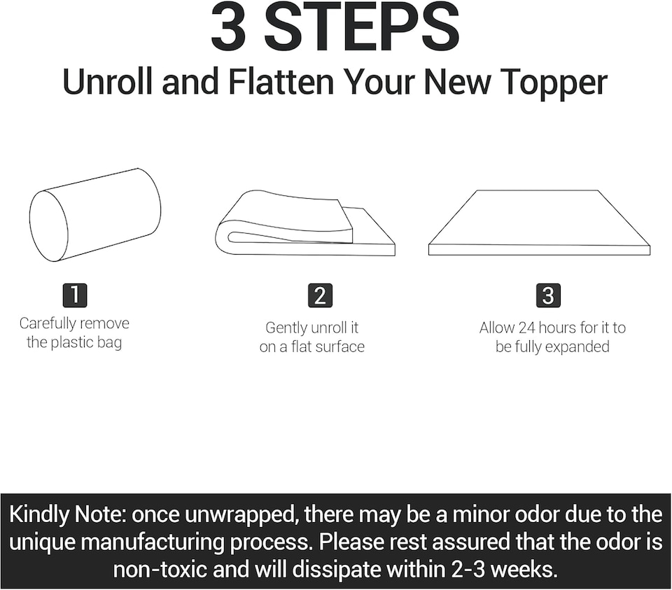 image 1 of Bamboo Memory Foam Mattress Topper I Cooling, Supportive & Hypoallergenic Bed Topper 2" (5cm) (150 x 200 x 5)