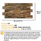 image 7 of NOVECRAFTO 3D Wall Panels – 6 PVC Sheets, Covers 2.76 sqm (29.76 sq ft), 96x48cm Each – Rustic Tan Brickwork Effect Cladding, Moisture Resistant