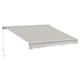 image 1 of Outsunny Garden Door Awning Retractable Canopy Electric Shelter 3.5m Cream