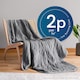 image 5 of Pro Breeze Fleece Electric Heated Throw - Grey