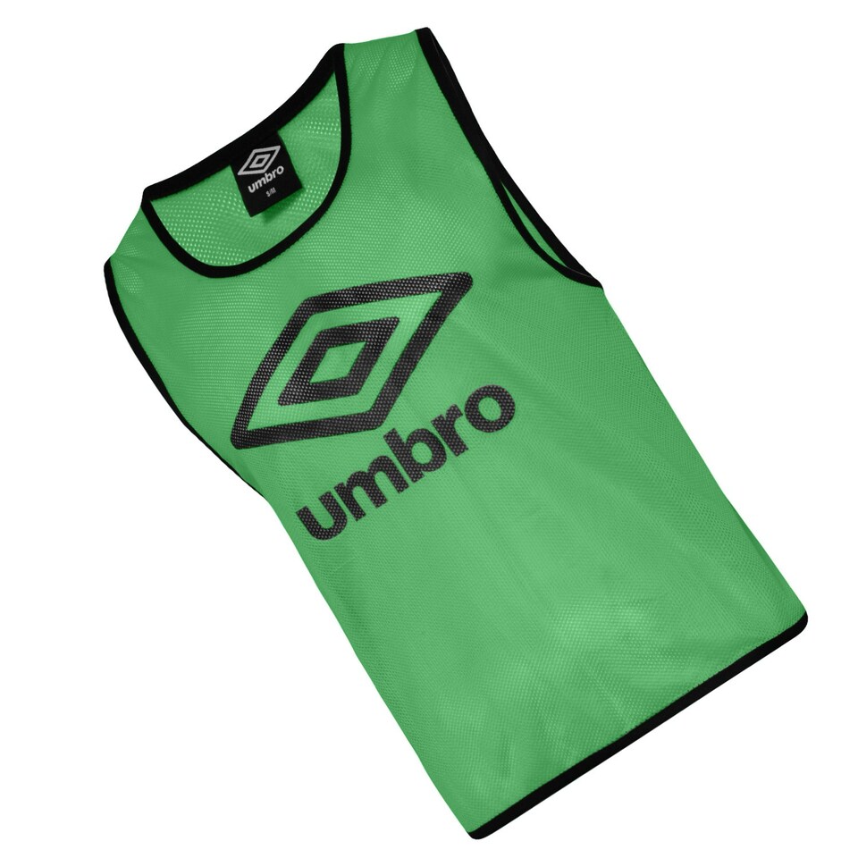 image 1 of Umbro Unisex Adult Training Bib - Emerald/Black - S-M