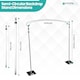 image 2 of Trimming Shop Semi-Circular Pipe and Drapes, Curved Backdrop Stand Kit
