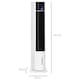 image 7 of HOMCOM Bladeless Air Cooler, Evaporative Oscillating Tower Fan Humidifier Unit