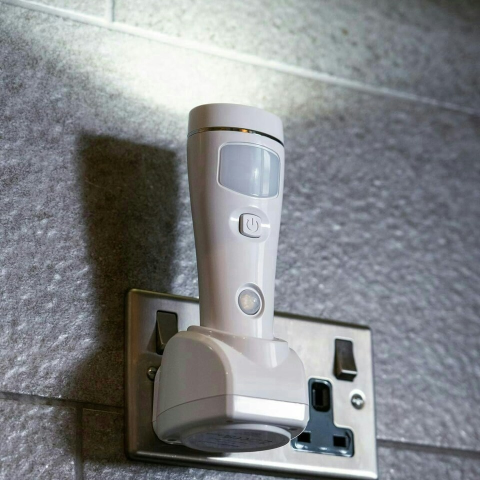 image 1 of Xtralite NiteSafe Sensor II - 4 Function Motion Sensor LED Rechargeable Nightlight, Power Failure Light