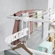 image 8 of HOMCOM 4-Tier Large Clothes Airer Stainless Steel Clothes Drying Rack White