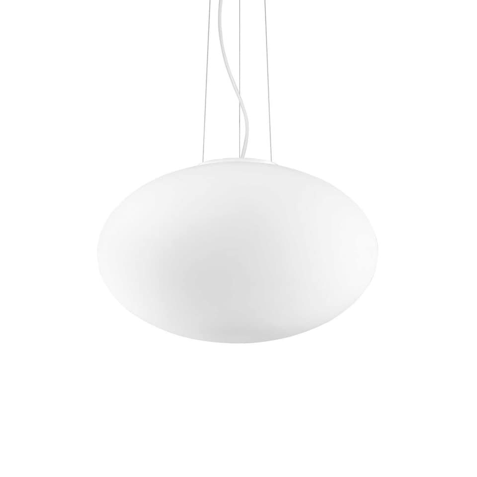 image 1 of Candy 1 Light Large Globe Ceiling Pendant White, E27