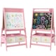 image 1 of AIYAPLAY 3-in-1 Kids Easel, Double-Sided Art Easel with Paper Roll Pink