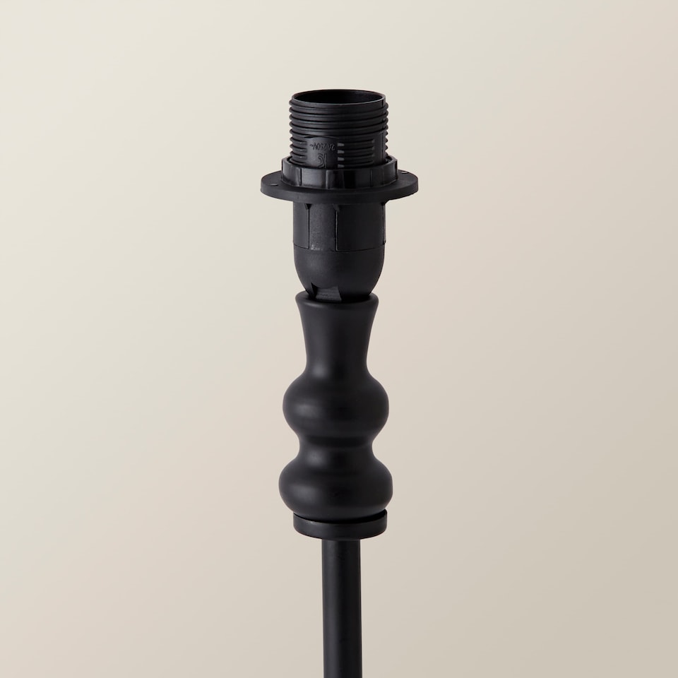 image 1 of ValueLights Maggie Black Candlestick Table Lamp Base | Black