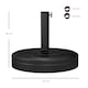 image 7 of Outsunny 18kg Concrete Parasol Base with Rattan Effect Heavy Duty Umbrella Stand