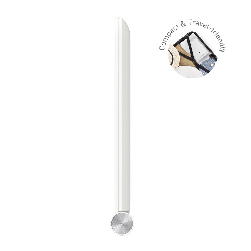 image 1 of iMira Foldable Travel LED Mirror | White | White