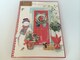 image 1 of Pack of 6 'Snowman At Red Door' Design Christmas Greeting Cards