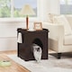 image 7 of Yaheetech Indoor Cat Litter Box Furniture Enclosure White | One Size
