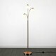 image 1 of ValueLights 3 Way Polished Copper Floor Lamp With White Frosted Glass Dome Shades