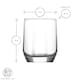image 3 of LAV Diamond Shot Glasses - 80ml - Clear - Pack of 6 | Clear | Clear