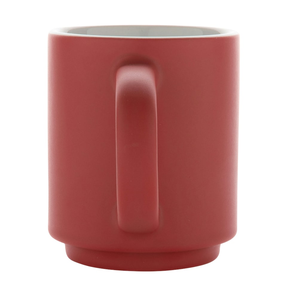 image 1 of XD Collection Stackable Ceramic 180ml Mug - Red/White - One Size