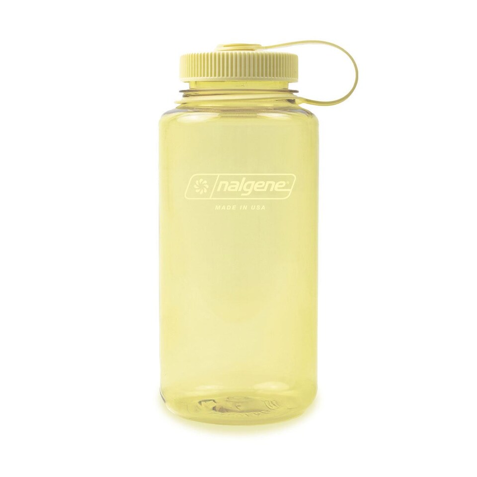 image 1 of Nalgene Wide Mouth 1L Tritan Sustain Water Bottle - Butter Monochrome