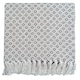 image 1 of Eden Cotton Geometric Throw Brown | Brown (254x254 cm)
