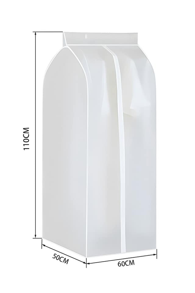 image 1 of Living and Home Closet Hanging Garment Dust Cover Protector | Clear