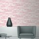 image 2 of Debona Brick Textured Wallpaper - Pink - 32.1ft x 21in Pink