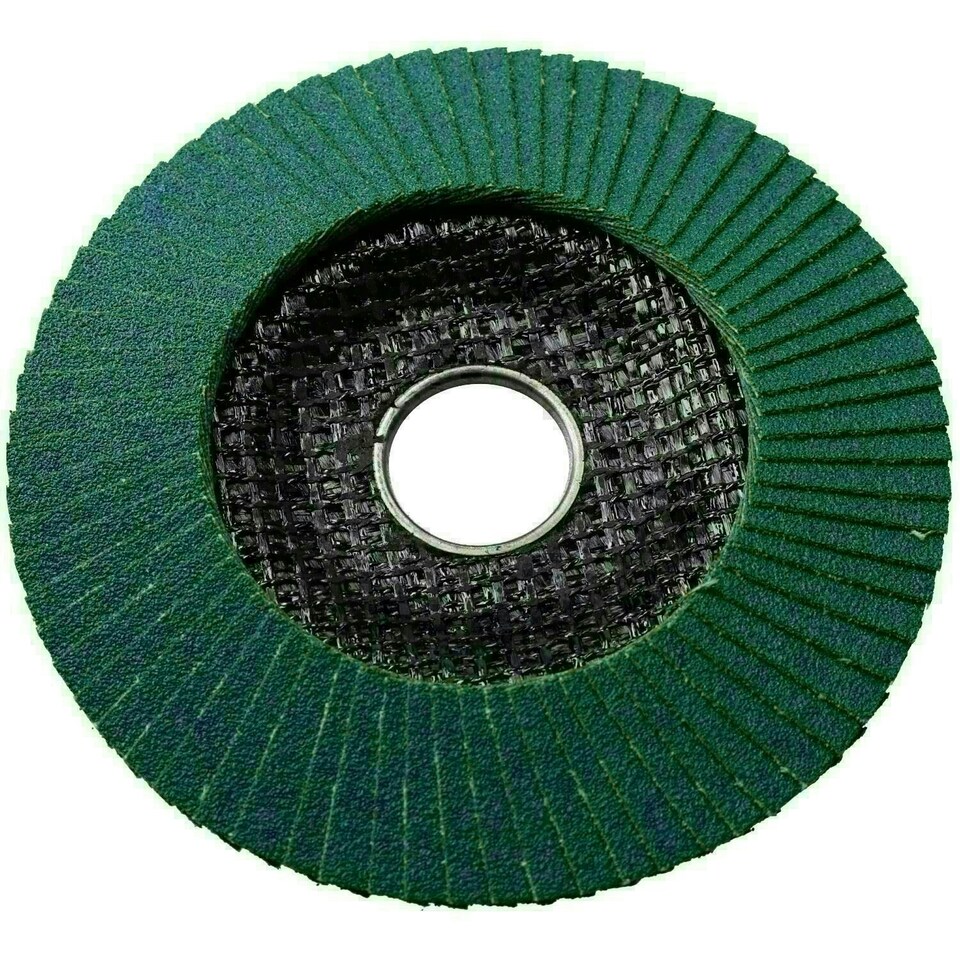 image 1 of 120 Grit Zirconium Flap Discs for Sanding Grinding Removal 4-1/2" Grinder 10pc