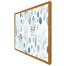 Winter branches & leaves (Picture Frame) Brown | Oak | XS