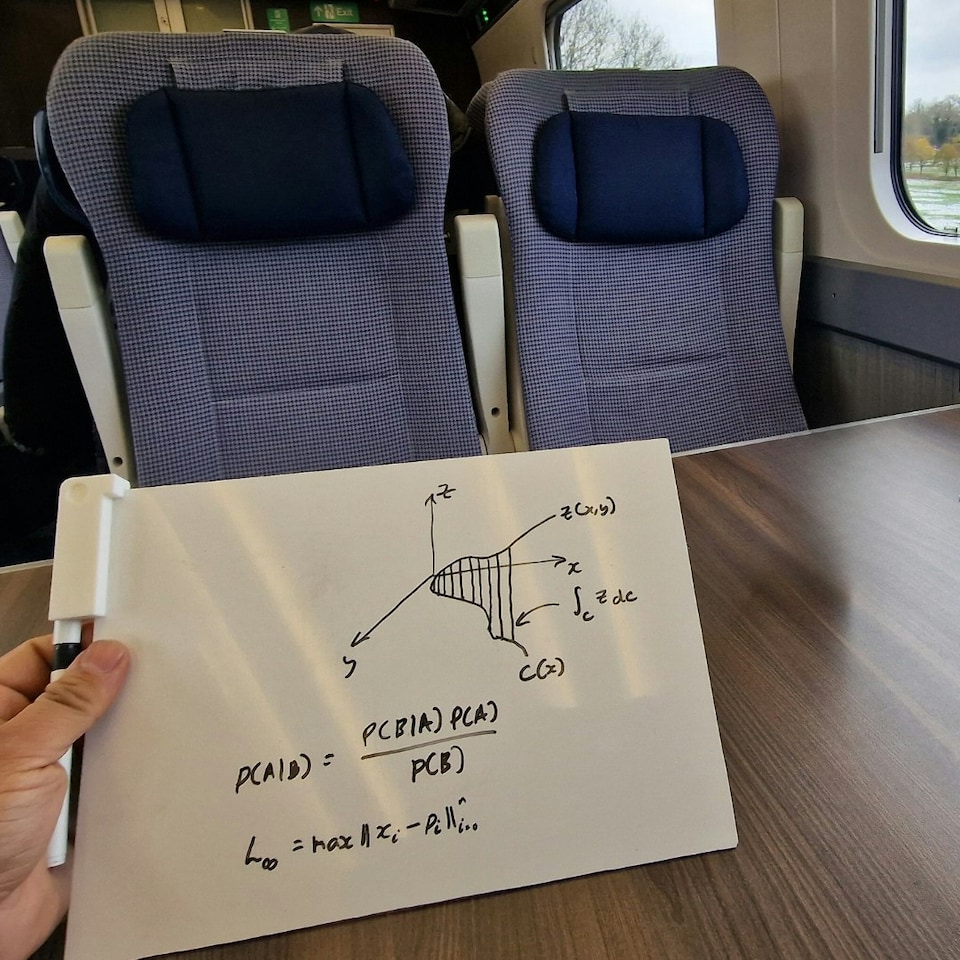 image 1 of Personal A4 white board and pen