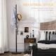 image 3 of HOMCOM Coat Rack Bamboo Coat Stand with Round Base for Handbags