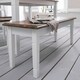 image 7 of Canterbury Hallway Bench Entryway Medium in White and Dark Pine Grey